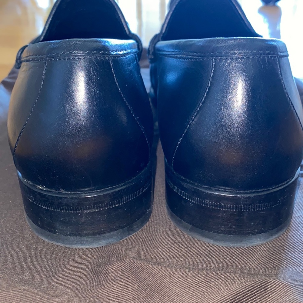 Gucci Loafers Mens Black leather Vit Bulgaro 9.5 - Picture 6 of 10